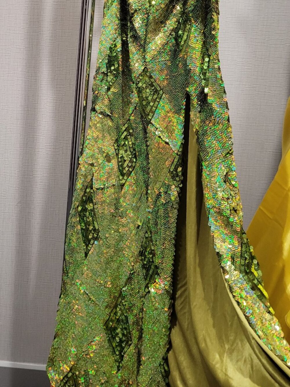 Precious Formals P8657 Size 6 Olive Green Prom Dress - Picture 8 of 9